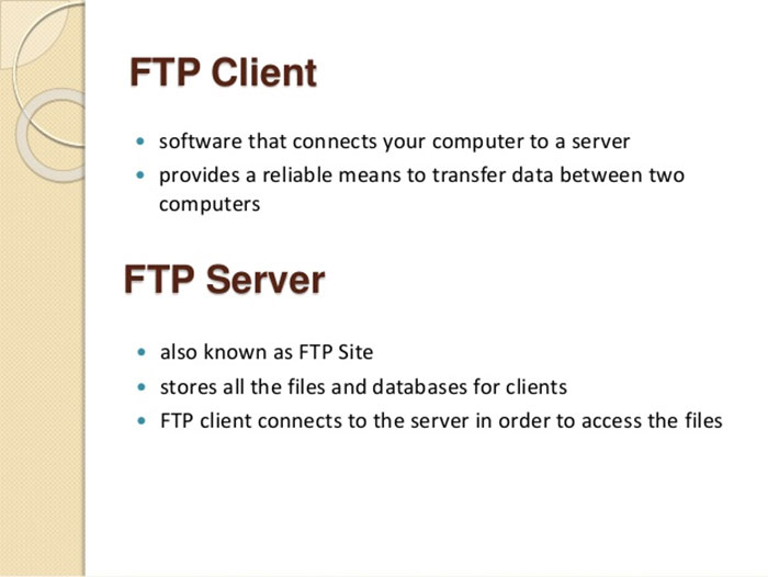 FTP Client و FTP Server