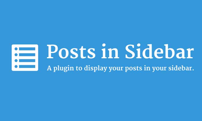 Posts in Sidebar