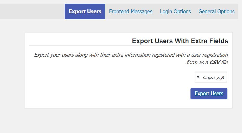 Export Users