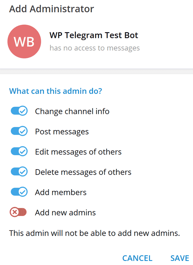 افزونه WP Telegram