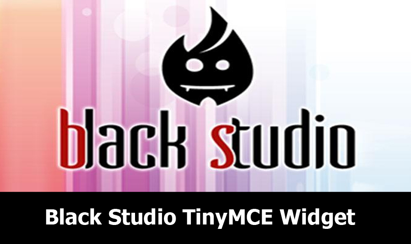 افزونه Black Studio TinyMCE Widget