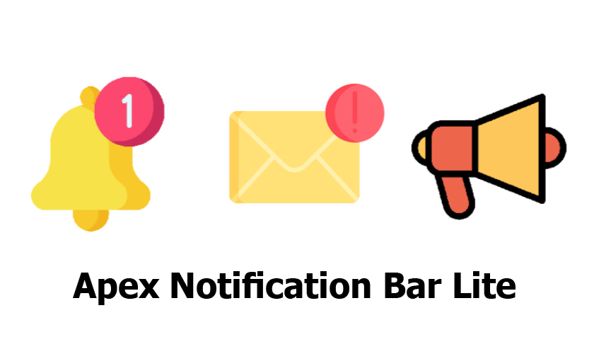 افزونه Apex Notification Bar Lite